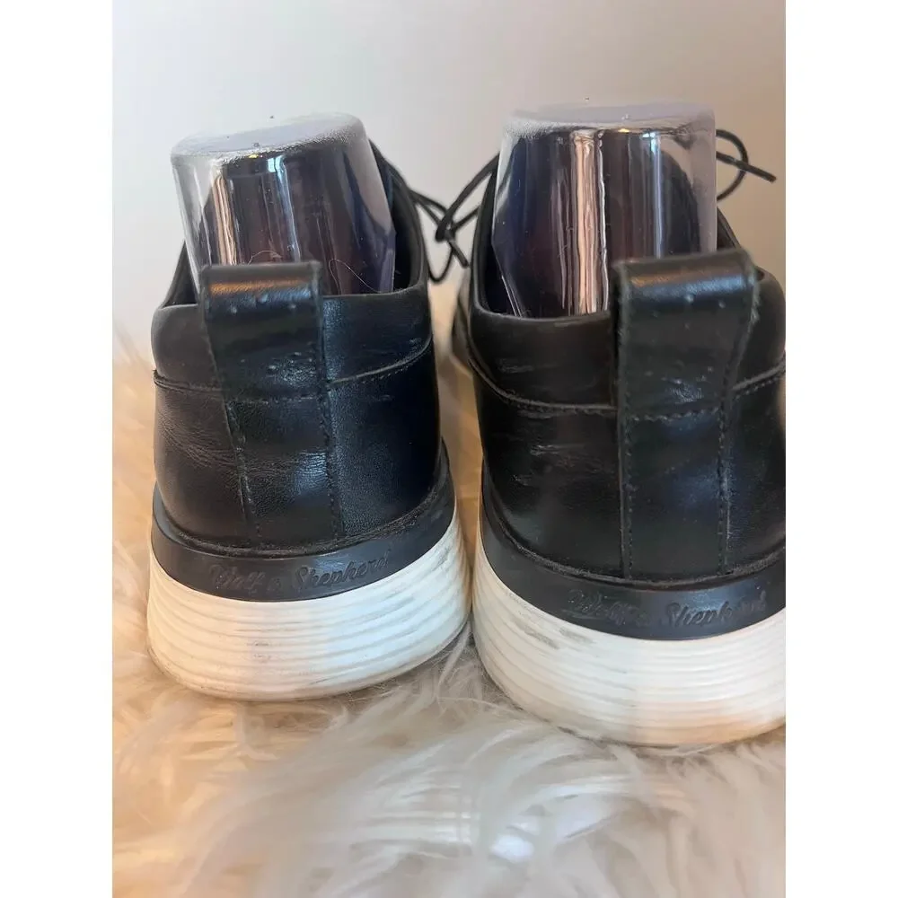 Wolf & Shepherd Crossover Longwing Mens Sz 9.5 Derby Black Leather Shoes Oxfords